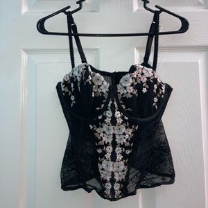 floral sheer top